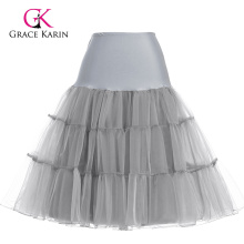 Grace Karin Grau Tutu Petticoat Underskirt Crinoline Rock für Hochzeit Vintage Kleid CL008922-10